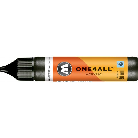 Molotow One4all paint marker REFILL paint 30 ml, metallic black (223)