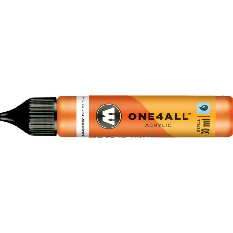 Molotow One4all paint marker REFILL paint 30 ml, neon orange fluorescent (218)