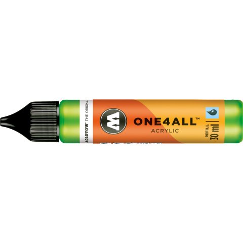 Molotow One4all paint marker REFILL paint 30 ml, neon green fluorescent (219)
