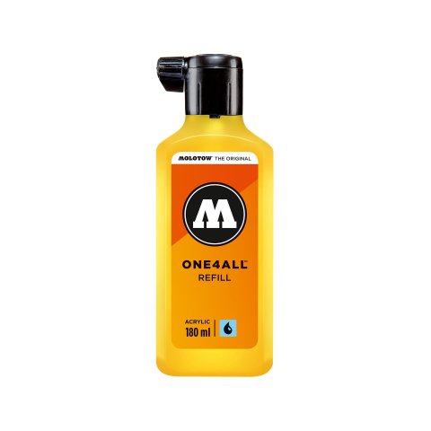 Molotow One4all paint marker REFILL paint 180 ml, zink yellow (006)