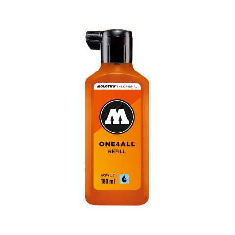 Molotow Lackmarker One4all, REFILL 180 ml, DARE orange (085)