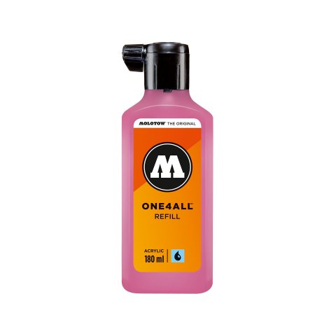 Molotow Lackmarker One4all, REFILL 180 ml, neonpink (200)