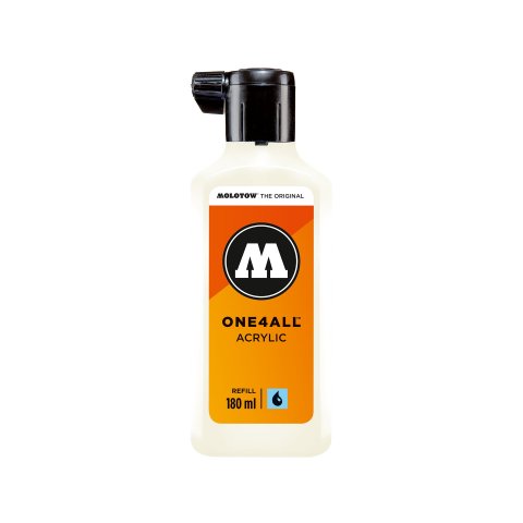 Molotow One4all paint marker REFILL paint 180 ml, natural white 