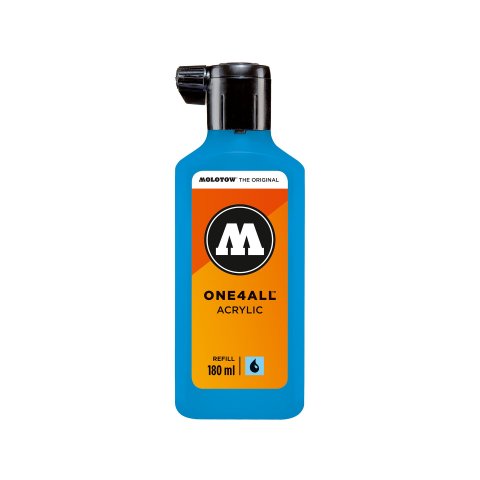 Molotow One4all paint marker REFILL paint 180 ml, shocking blue