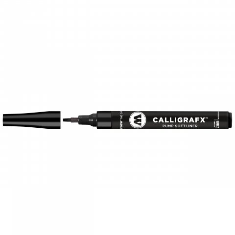 Molotow Masterpiece COVERSALL Marker, signal black Larghezza linea 2 mm (scalpello), CALLIGRAFX