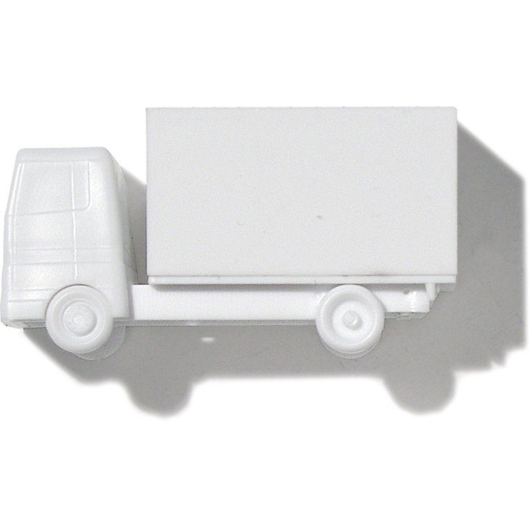 Cars polystyrene, white, 1:100, truck