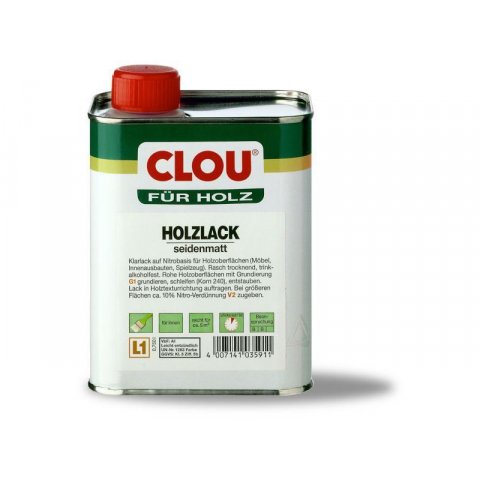 Clou Holzlack L1 250 ml, seidenmatt