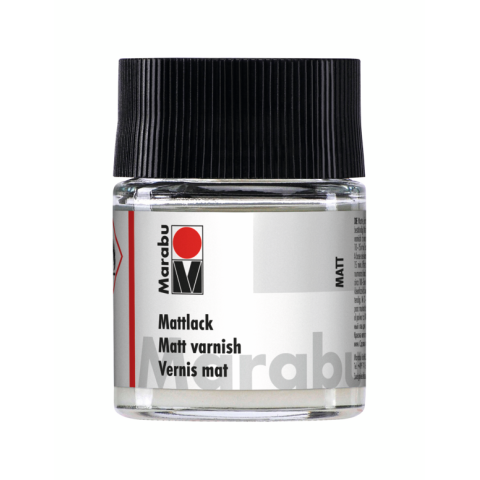 Marabu Transparent-Lack, farblos Glas 50 ml, Mattlack