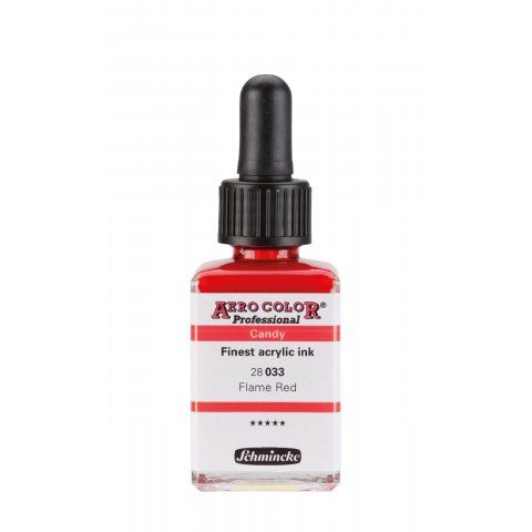 Schmincke Aero Color Professional acrylic ink 28 ml, Candy, flame red (033)