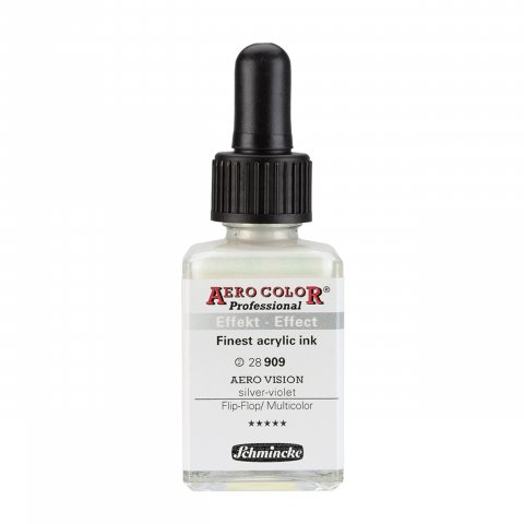 Schmincke Acryltusche Aero Color Professional 28 ml, Vision, silver-violet (909)