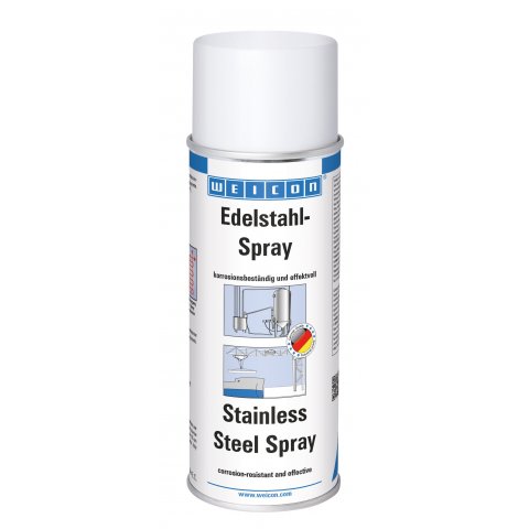 Spray metálico Weicon can 400 ml, stainless steel spray, semi-gloss