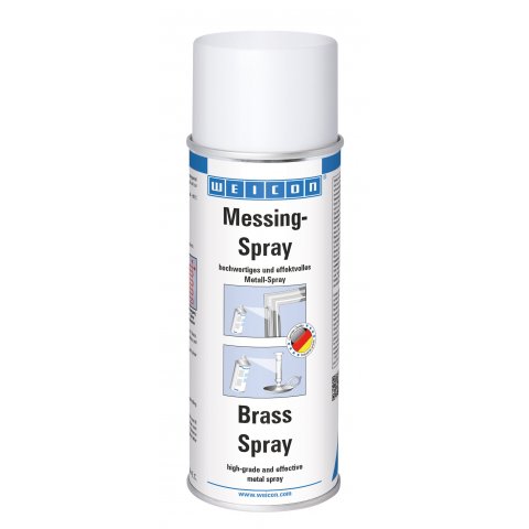 Spray metálico Weicon can 400 ml, brass spray, semi-gloss