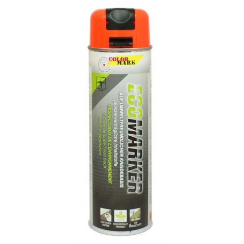 Colormark Ecomarker chalk spray can 500 ml, flourescent orange (fluo orange)