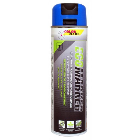 Gesso spray Colormark Ecomarker Barattolo 500 ml, blu neon (blu fluo)