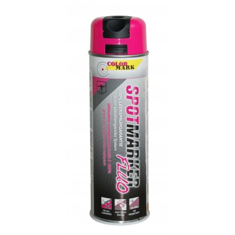 Colormark Allroundmarker Fluo Markierungsspray Dose 500 ml, neonpink