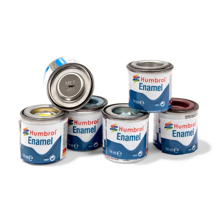 Buy Humbrol model paint, metal colours online at Modulor