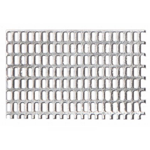 Aluminum fine perforated plate, slotted hole long-hole/sq. pch (2.4/3.0-1.2/1.8) 0.5 x 200 x 25