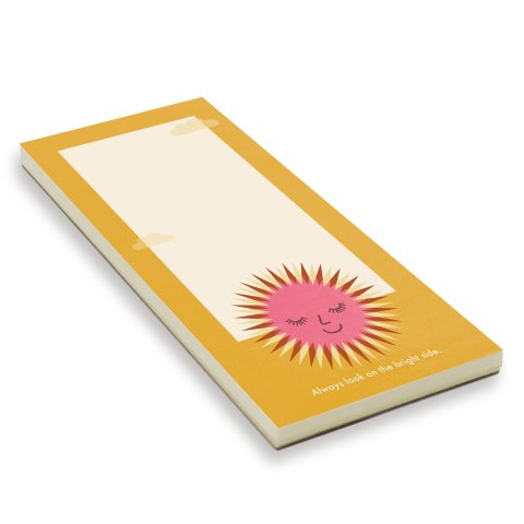 Monimari notepad recycled paper DIN long, 100 g/m², Blue Angel, 50 sheets, sun