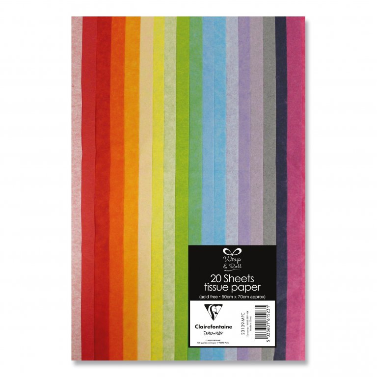 Clairefontaine tissue paper mix pack rainbow