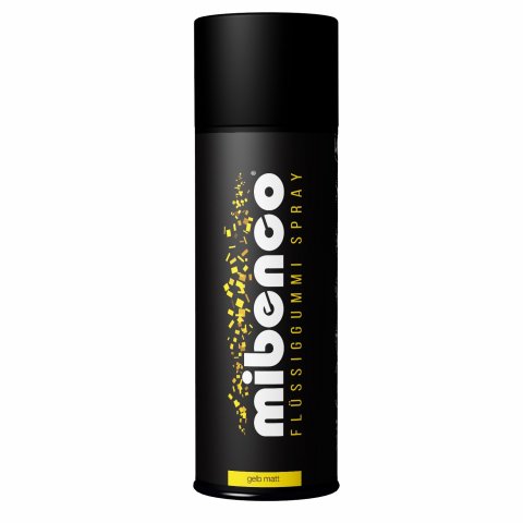 Mibenco liquid rubber SPRAY can 400 ml, matte, yellow