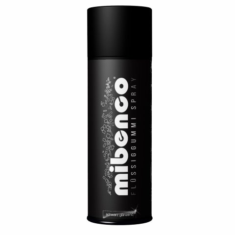 Mibenco liquid rubber SPRAY can 400 ml, glossy, black