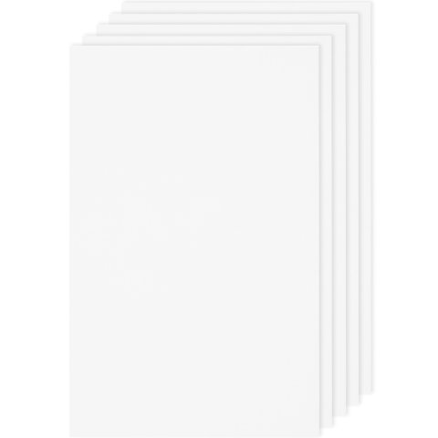 Paper Poetry Luxury DIN A4 cardboard 220 g/m², 210 x 297 DIN A4, 5 pieces, 01 white