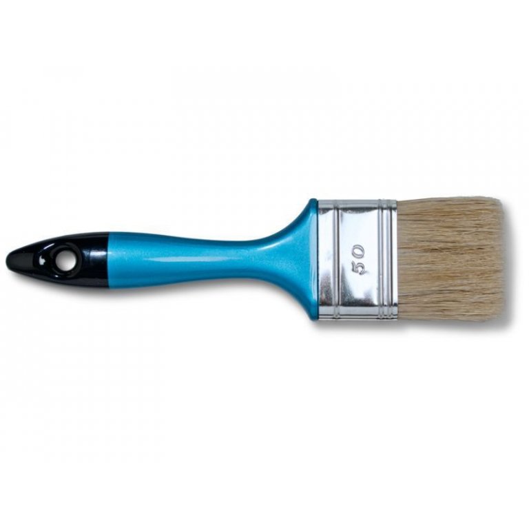 Paintbrush, flat, natural bristles, thickness 6 (1160)