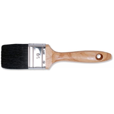 Paintbrush, flat, natural bristles, brush thickness 12 (1174) size 2'', w = 51 mm, h = 19 mm