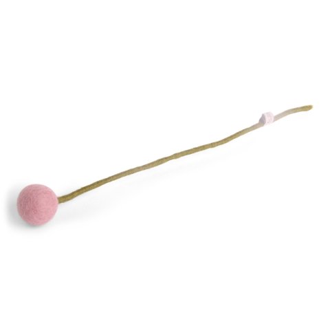 Gry &amp; Sif, felt flowers and branches ø 3 cm, l = 30 cm, handmade, dusty pink