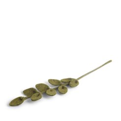 Gry & Sif, Filzblumen und -zweige Blattzweig, l = 30 cm, handgemacht, grün