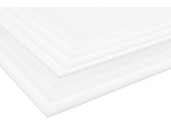 Plexiglas GS white (milky) custom cutting