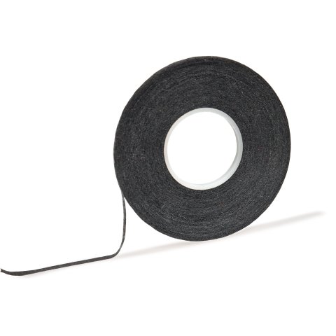 Nastro in crêpe a linee sottili - Nastro per drappeggio 3 mm x 25 m, nero
