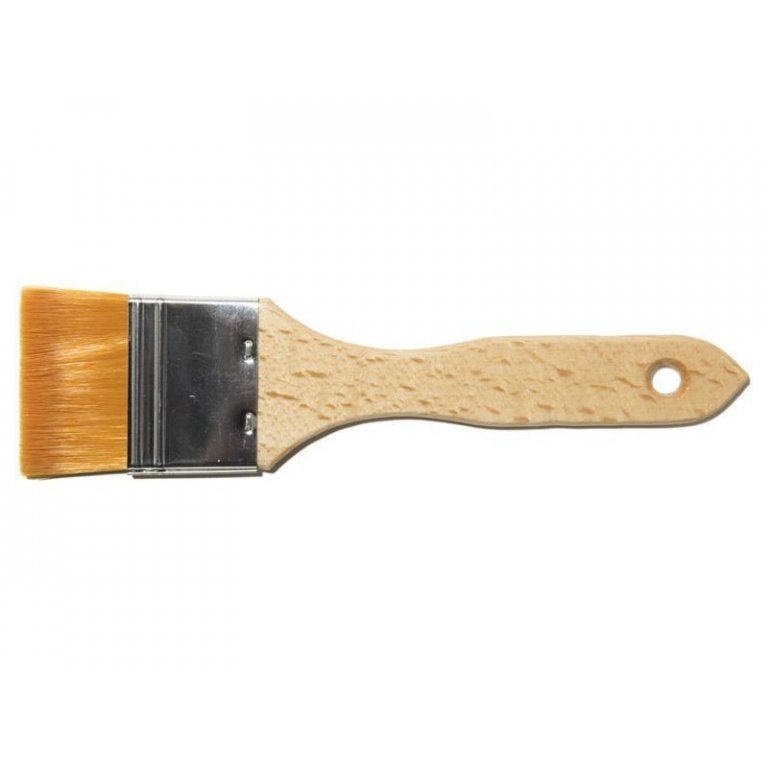 Synthetic bristle brush, flat