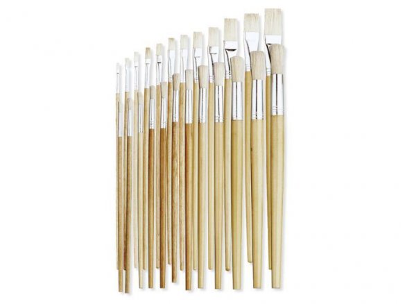Set di pennelli in setola, manico lungo