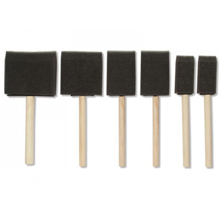 Flächenpinsel-Set, Schaumstoff