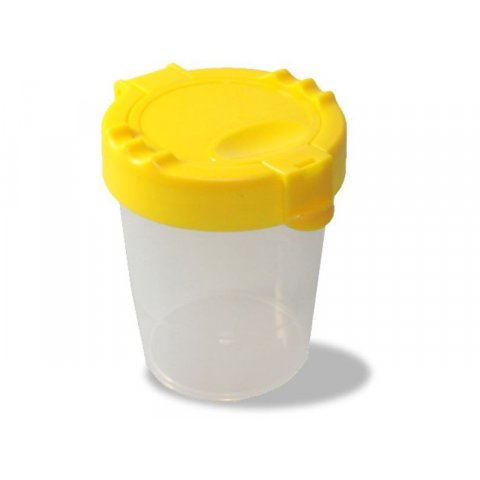 Bicchierino plastica per acqua con poggiapennelli h = 95 mm