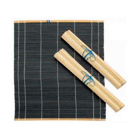 Estera de bambú para pinceles natural, 300 x 400 mm