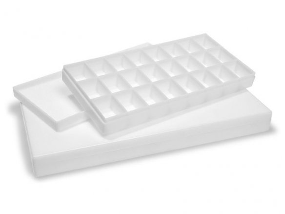 Palette box with lid, plastic