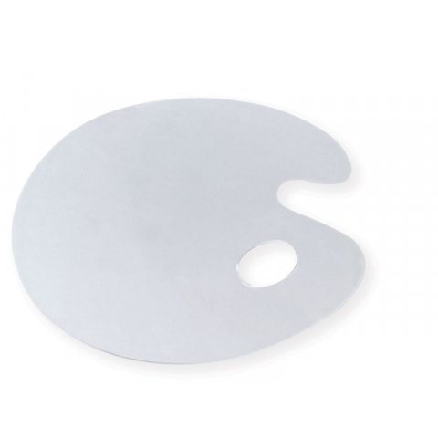 Tavolozza di PLEXIGLAS® cn buco pollice,trasparente ovale, 300 x 230 mm