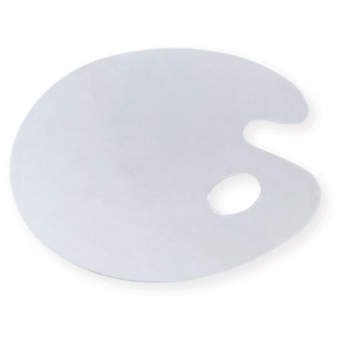 Tavolozza di PLEXIGLAS® cn buco pollice,trasparente ovale, 400 x 300 mm