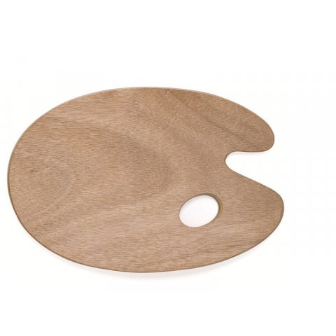 Wooden palette with thumb hole oval, 250 x 350 mm