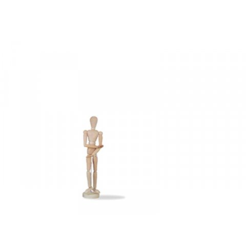 Jointed wood mannequin, unpainted male, h = 300 mm