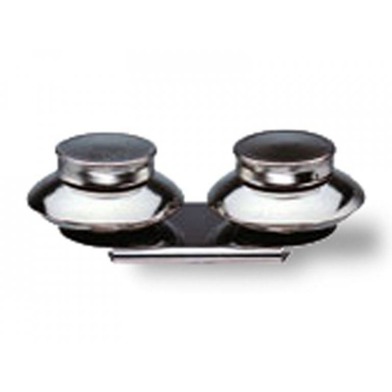 Palette pin with screw caps, nickel-plated