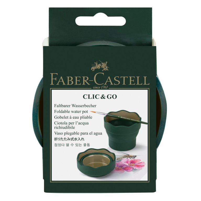 Recipiente plegable p. agua Faber-Castell Clic&Go