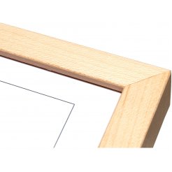 Marco de madera para colgar Nena L 80 x 100 cm, chapado en arce