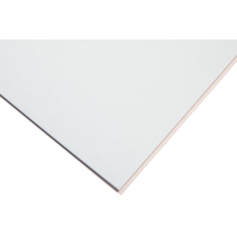 Núcleo de cartón blanco Peterboro passe-partout aprox. 1,4 x 810 x 1020 mm, espuma blanca