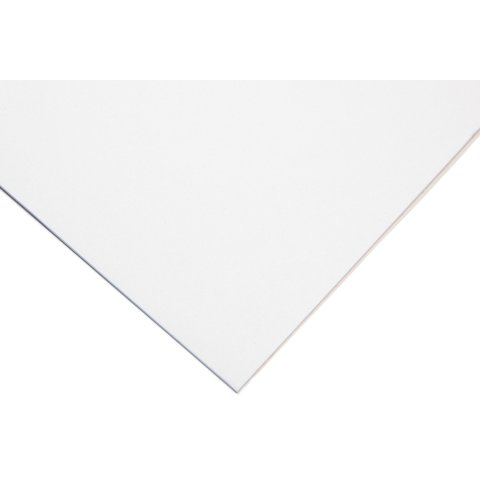 Núcleo de cartón blanco Peterboro passe-partout aprox. 1,4 x 810 x 1020 mm, blanco texturado