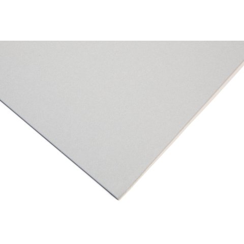 Núcleo de cartón blanco Peterboro passe-partout aprox. 1,4 x 810 x 1020 mm, gris plateado