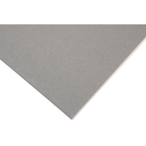 Núcleo de cartón blanco Peterboro passe-partout aprox. 1,4 x 810 x 1020 mm, gris piedra