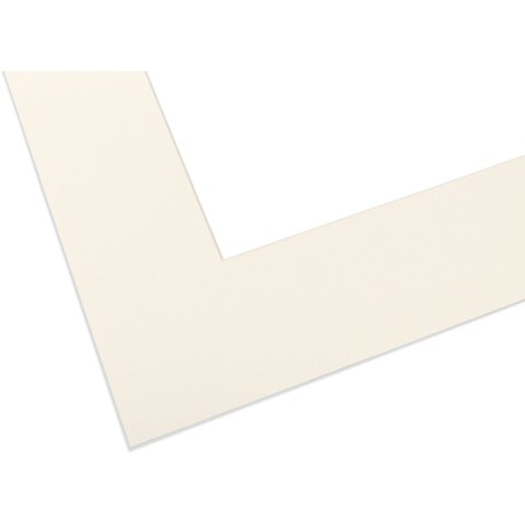 Peterboro passepartout board, cotton rags ca. 1.5 x 810 x 1020, cream, solid colour